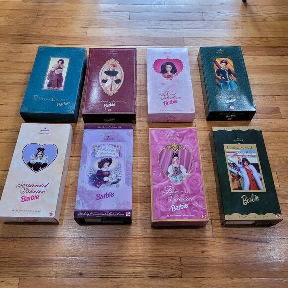 Barbie Other - Hallmark Holiday Barbie Doll Collection Complete ALL New In Box